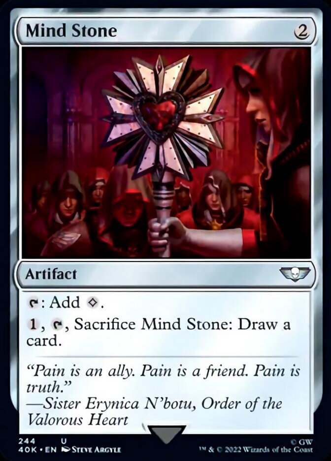 Mind Stone (244) (Surge Foil) [Universes Beyond: Warhammer 40,000] | Black Swamp Games