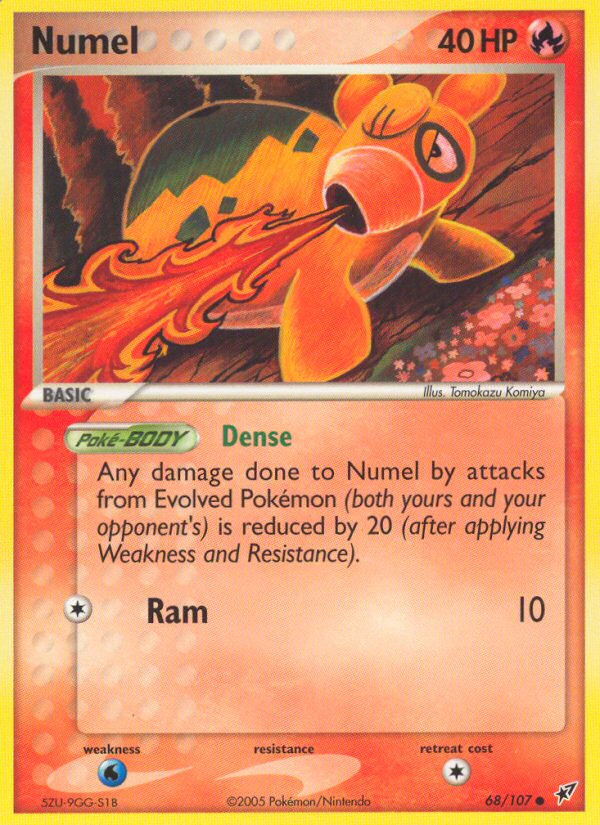 Numel (68/107) [EX: Deoxys] | Black Swamp Games