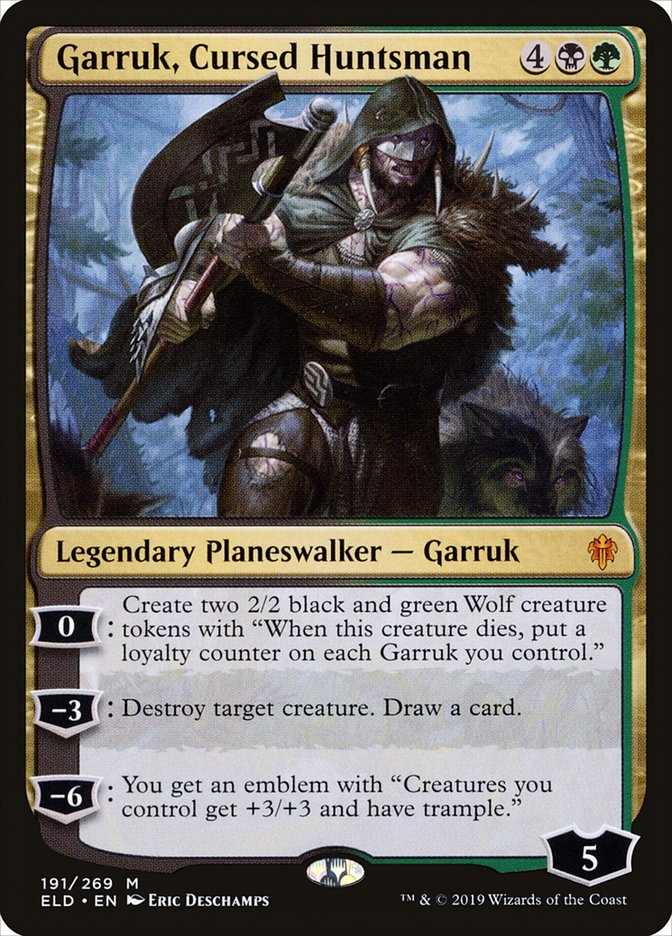 Garruk, Cursed Huntsman [Throne of Eldraine] | Black Swamp Games