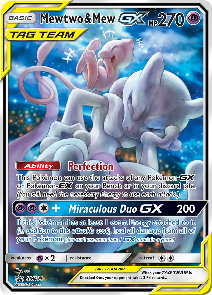 Mewtwo & Mew GX (SM191) [Sun & Moon: Black Star Promos] | Black Swamp Games