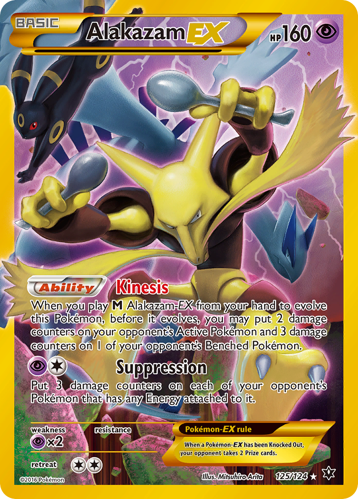 Alakazam EX (125/124) [XY: Fates Collide] | Black Swamp Games