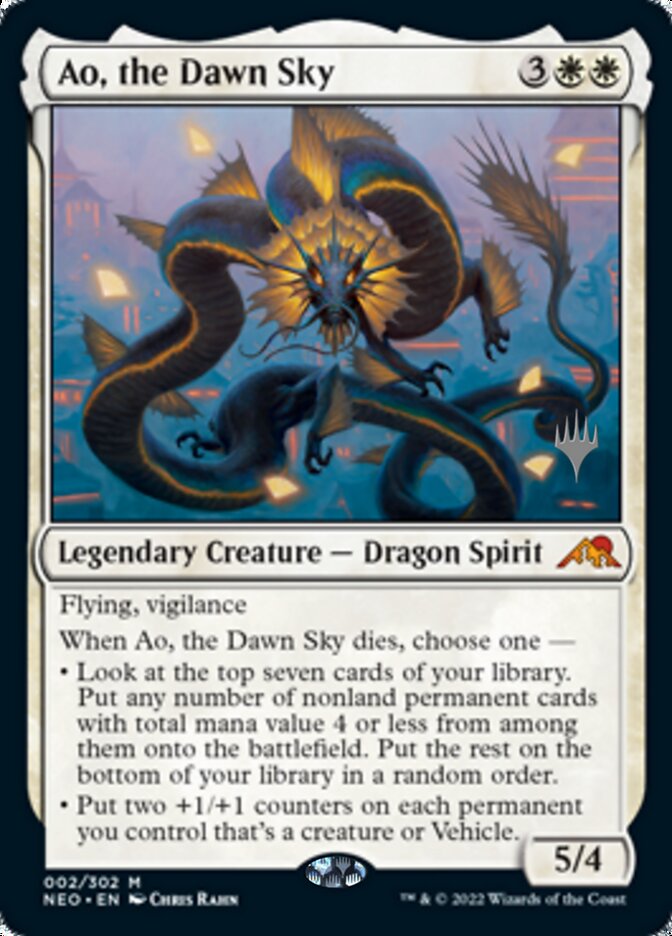 Ao, the Dawn Sky (Promo Pack) [Kamigawa: Neon Dynasty Promos] | Black Swamp Games