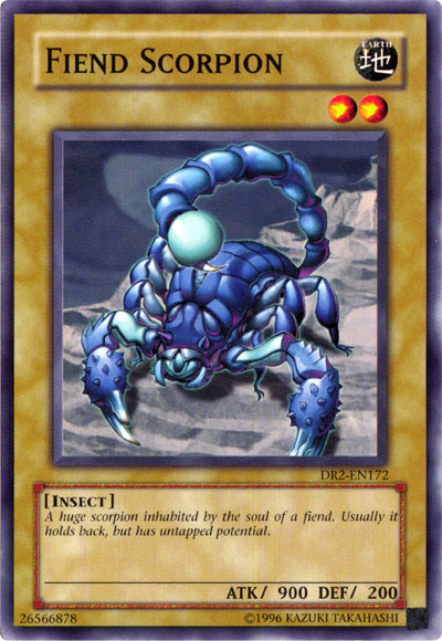 Fiend Scorpion [DR2-EN172] Common | Black Swamp Games