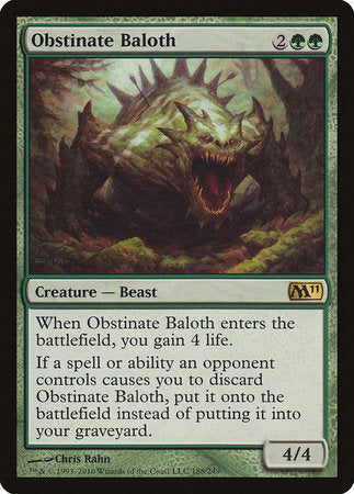 Obstinate Baloth [Magic 2011] | Black Swamp Games