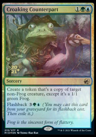 Croaking Counterpart [Innistrad: Midnight Hunt Prerelease Promos] | Black Swamp Games