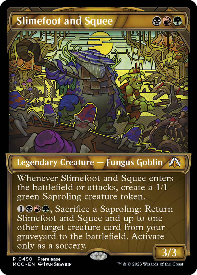 Slimefoot and Squee (Showcase Planar Booster Fun) [March of the Machine Commander Prerelease Promos] | Black Swamp Games