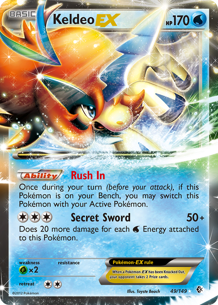 Keldeo EX (49/149) [Black & White: Boundaries Crossed] | Black Swamp Games