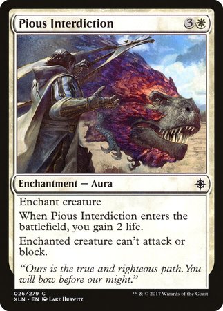 Pious Interdiction [Ixalan] | Black Swamp Games