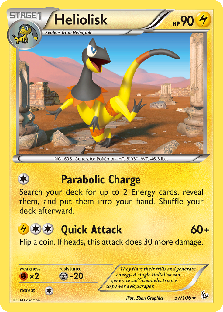 Heliolisk (37/106) [XY: Flashfire] | Black Swamp Games