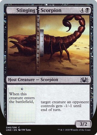 Stinging Scorpion [Unsanctioned] | Black Swamp Games