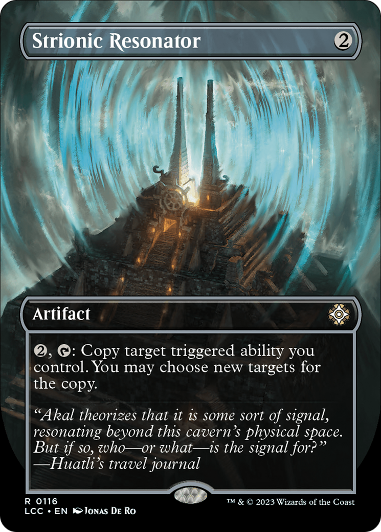 Strionic Resonator (Borderless) [The Lost Caverns of Ixalan Commander] | Black Swamp Games