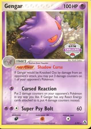 Gengar (5/92) (Gym Challenge) [EX: Legend Maker] | Black Swamp Games