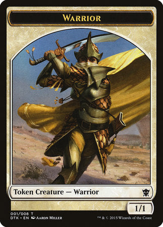 Warrior Token [Dragons of Tarkir Tokens] | Black Swamp Games