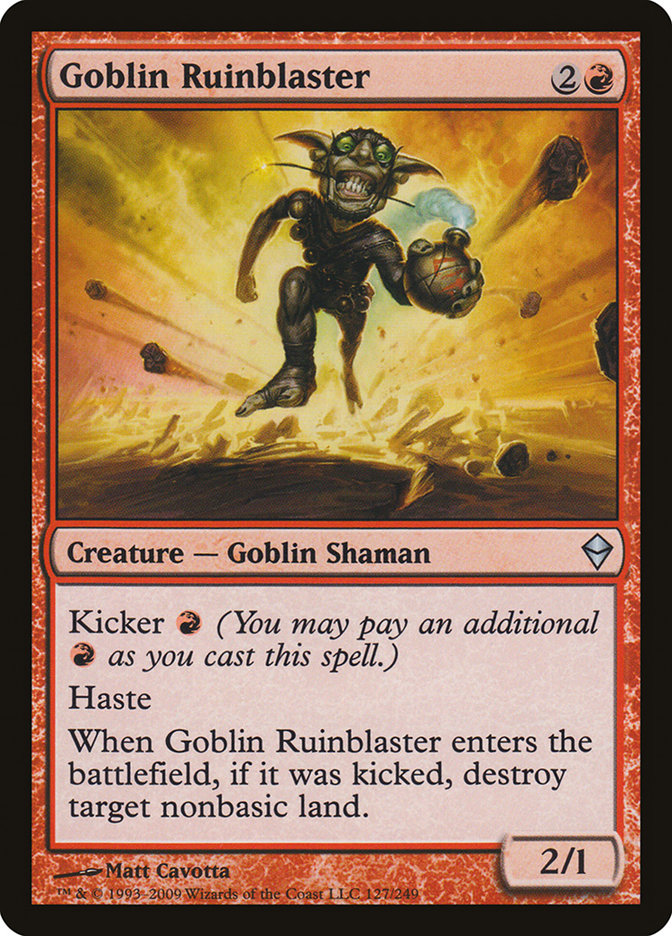 Goblin Ruinblaster [Zendikar] | Black Swamp Games