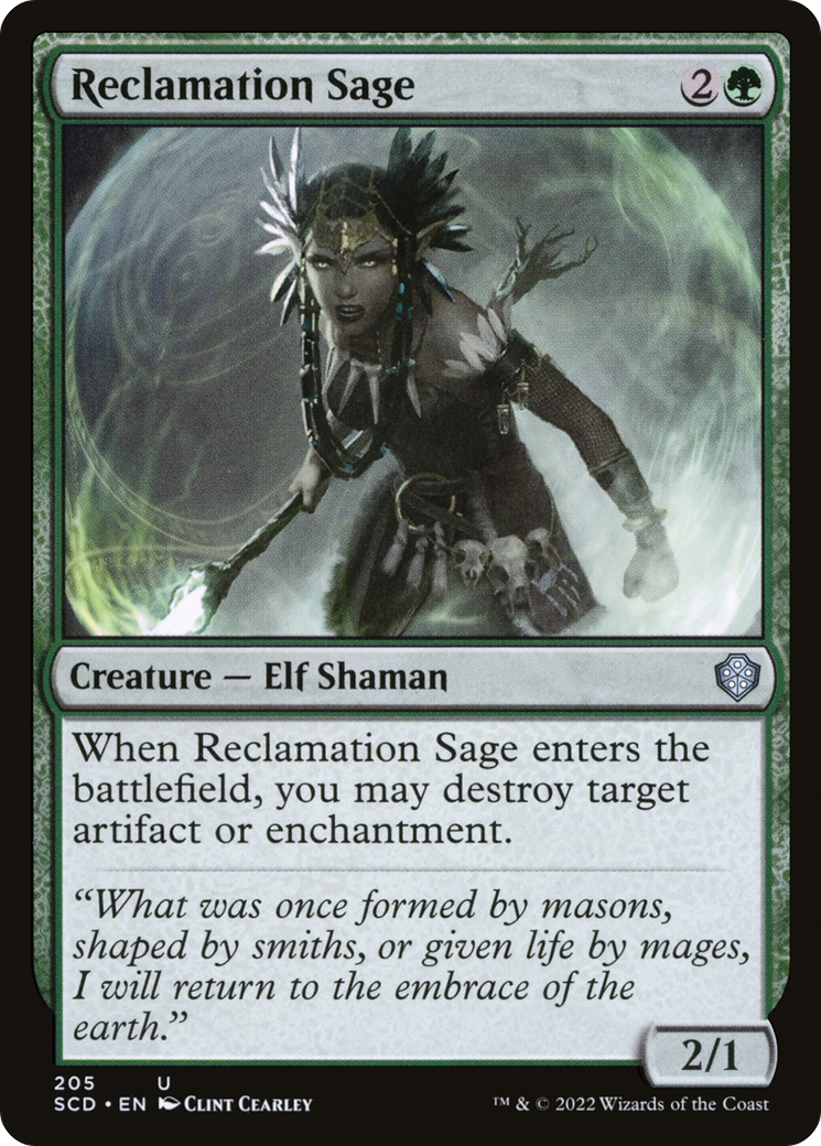 Reclamation Sage [Starter Commander Decks] | Black Swamp Games