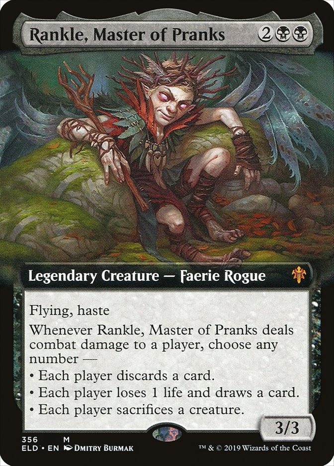 Rankle, Master of Pranks (Extended Art) [Throne of Eldraine] | Black Swamp Games