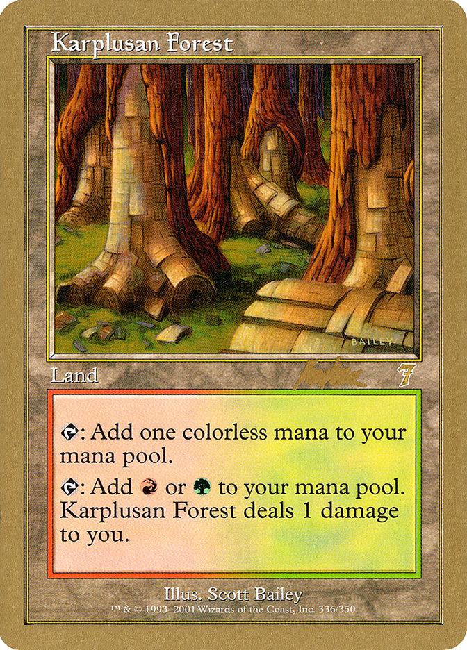 Karplusan Forest (Brian Kibler) [World Championship Decks 2002] | Black Swamp Games