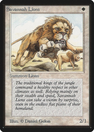 Savannah Lions [Limited Edition Beta] | Black Swamp Games