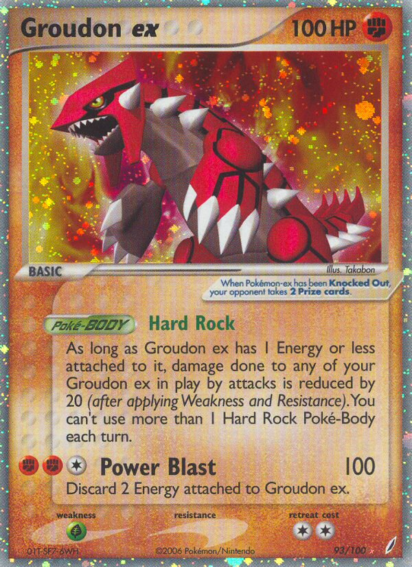 Groudon ex (93/100) [EX: Crystal Guardians] | Black Swamp Games