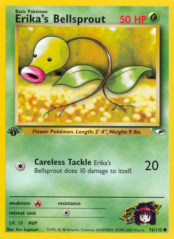 Erika's Bellsprout (76/132) [Gym Heroes 1st Edition] | Black Swamp Games