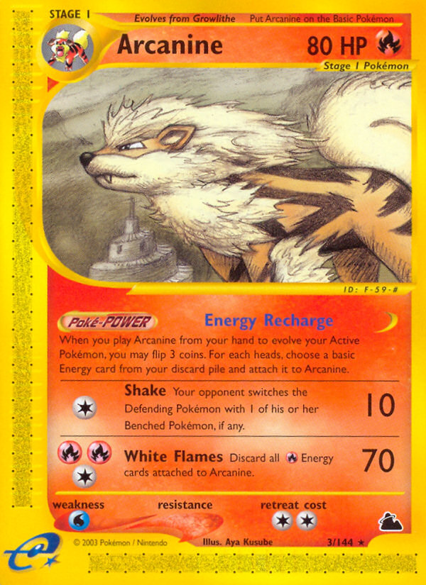 Arcanine (3/144) [Skyridge] | Black Swamp Games