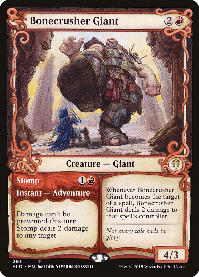 Bonecrusher Giant // Stomp (Showcase) [Throne of Eldraine] | Black Swamp Games