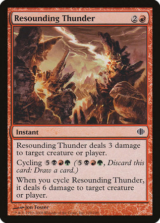 Resounding Thunder [Shards of Alara] | Black Swamp Games