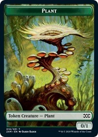 Plant // Saproling Double-sided Token [Double Masters Tokens] | Black Swamp Games