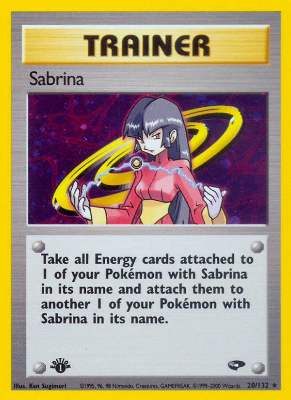 Sabrina (20/132) [Gym Challenge 1st Edition] | Black Swamp Games