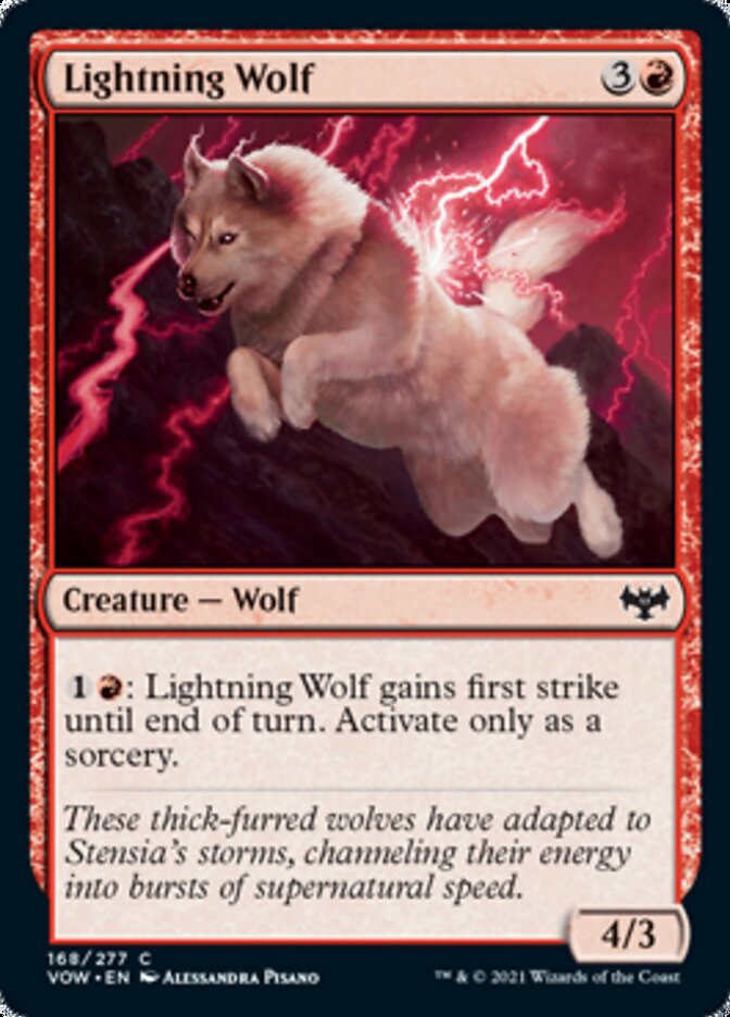 Lightning Wolf [Innistrad: Crimson Vow] | Black Swamp Games