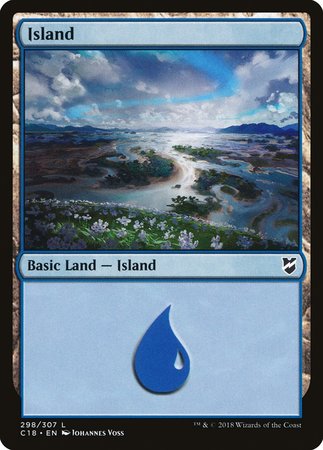 Island (298) [Commander 2018] | Black Swamp Games