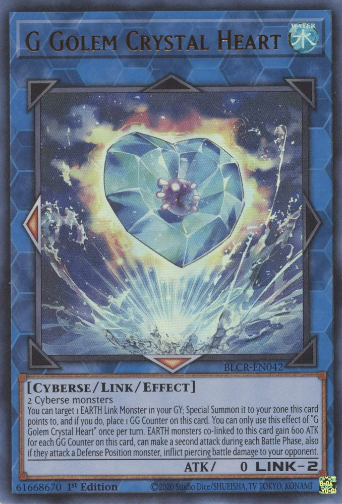 G Golem Crystal Heart [BLCR-EN042] Ultra Rare | Black Swamp Games