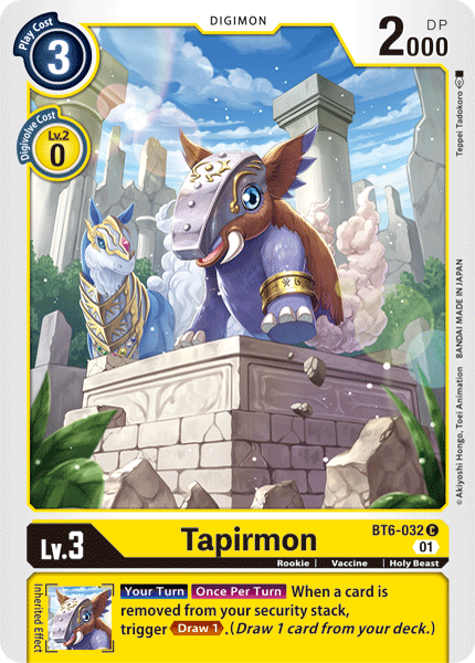 Tapirmon [BT6-032] [Double Diamond] | Black Swamp Games