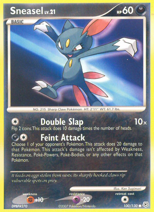 Sneasel (100/130) [Diamond & Pearl: Base Set] | Black Swamp Games