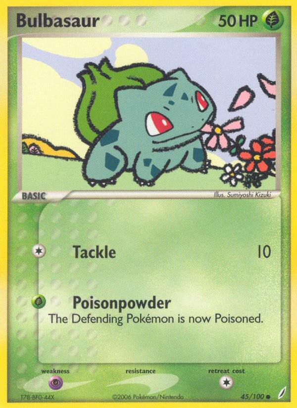 Bulbasaur (45/100) [EX: Crystal Guardians] | Black Swamp Games