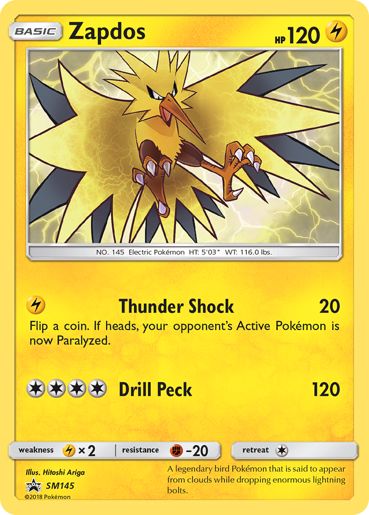 Zapdos (SM145) [Sun & Moon: Black Star Promos] | Black Swamp Games