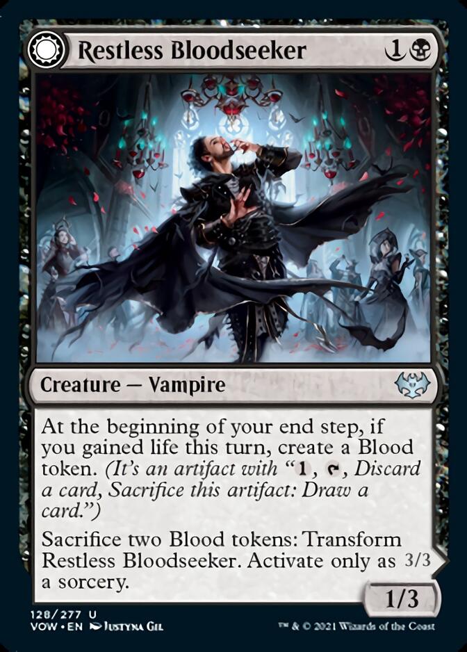 Restless Bloodseeker // Bloodsoaked Reveler [Innistrad: Crimson Vow] | Black Swamp Games