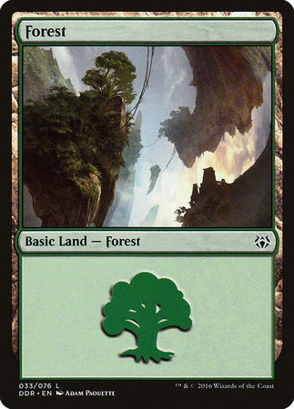 Forest (33) [Duel Decks: Nissa vs. Ob Nixilis] | Black Swamp Games