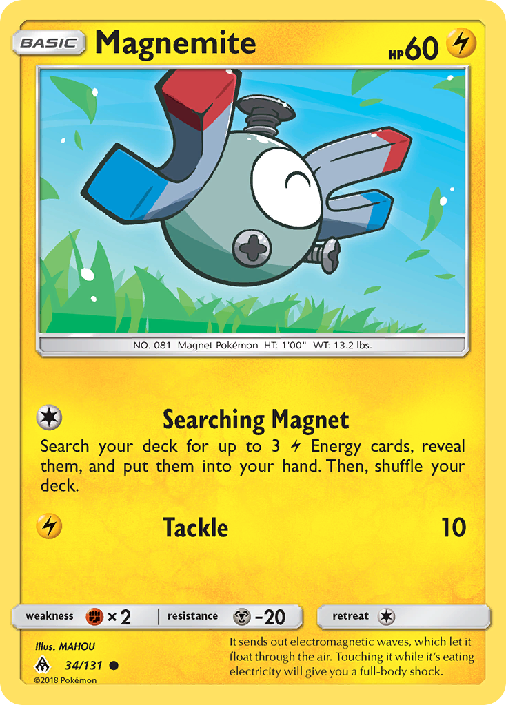 Magnemite (34/131) [Sun & Moon: Forbidden Light] | Black Swamp Games