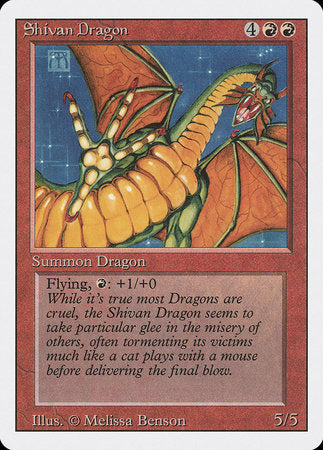 Shivan Dragon [Revised Edition] | Black Swamp Games