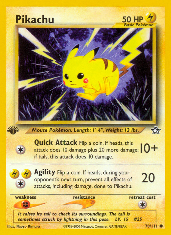 Pikachu (70/111) [Neo Genesis 1st Edition] | Black Swamp Games