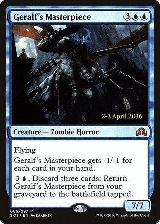 Geralf's Masterpiece [Shadows over Innistrad Promos] | Black Swamp Games