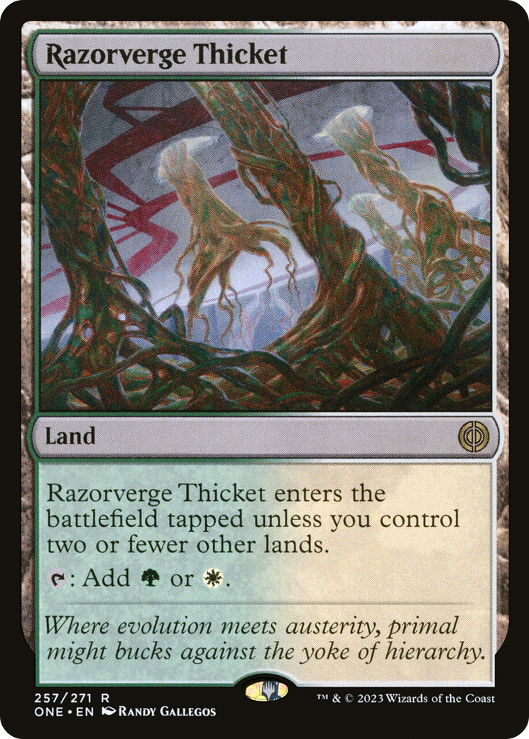 Razorverge Thicket [Phyrexia: All Will Be One] | Black Swamp Games
