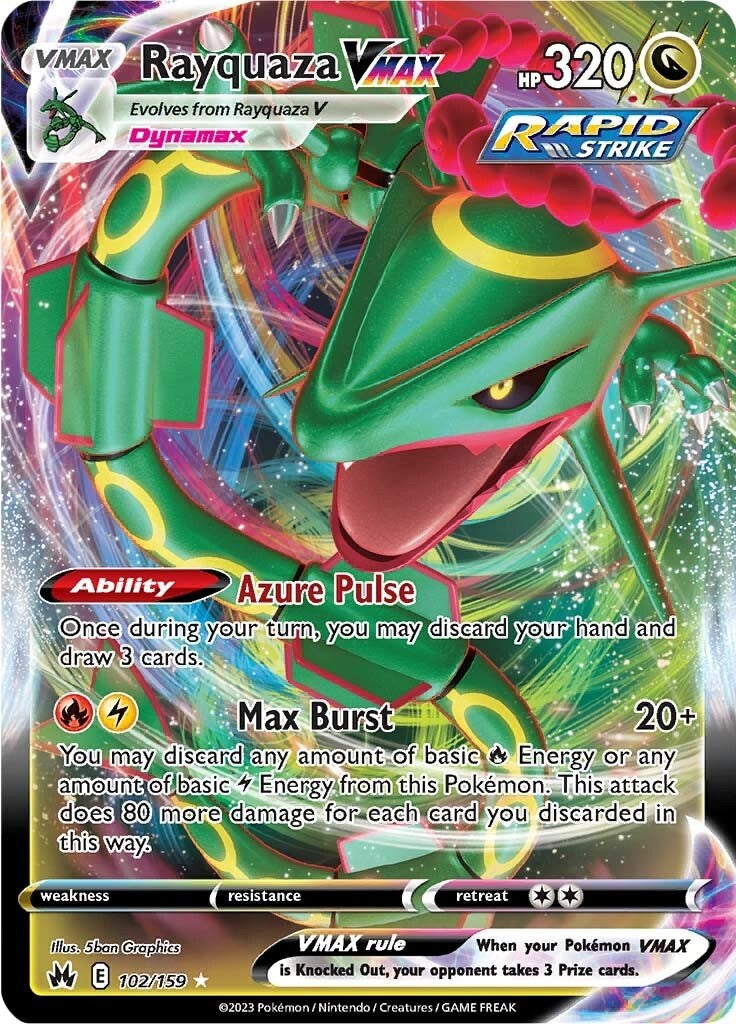 Rayquaza VMAX (102/159) (102) [Sword & Shield: Crown Zenith] | Black Swamp Games