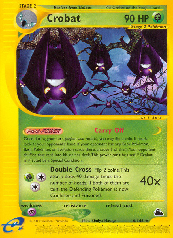 Crobat (6/144) [Skyridge] | Black Swamp Games