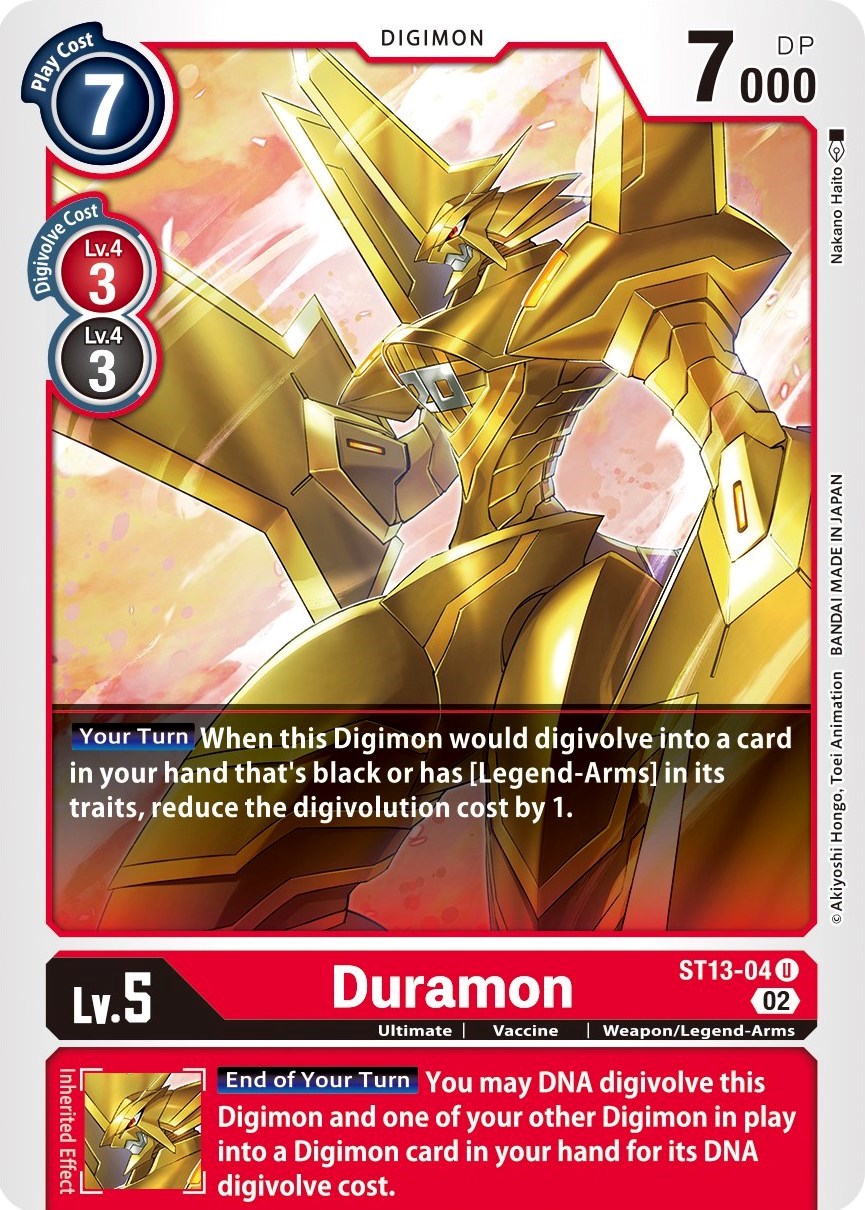 Duramon [ST13-04] [Starter Deck: Ragnaloardmon] | Black Swamp Games