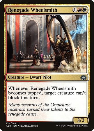 Renegade Wheelsmith [Aether Revolt] | Black Swamp Games