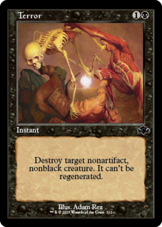 Terror (Retro) [Dominaria Remastered] | Black Swamp Games