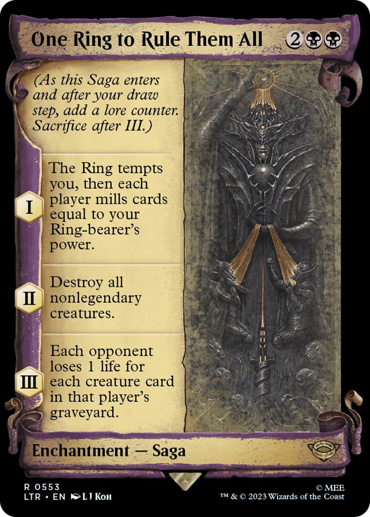 One Ring to Rule Them All [The Lord of the Rings: Tales of Middle-Earth Showcase Scrolls] | Black Swamp Games