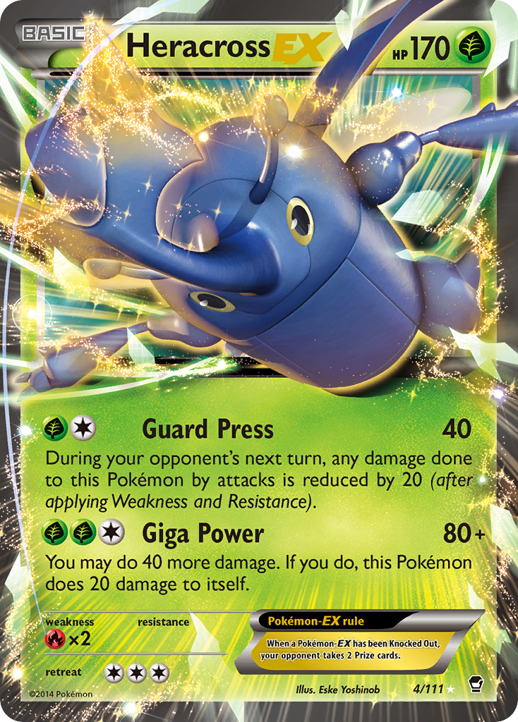 Heracross EX (4/111) [XY: Furious Fists] | Black Swamp Games